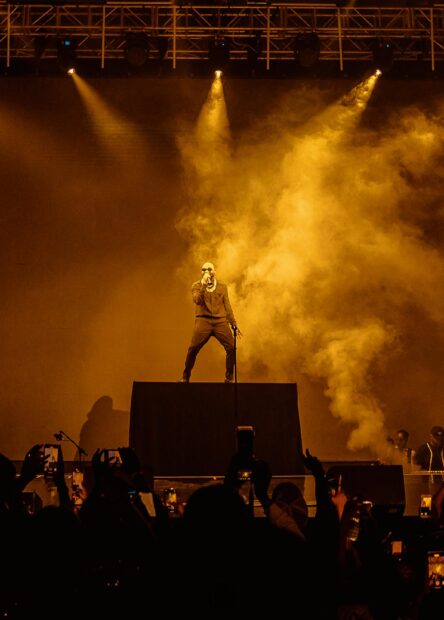 Davido performing at one of the Lagos Music Festivals, Flytime Fest 2021 at the Eko Convention Centre, Lagos, Nigeria.